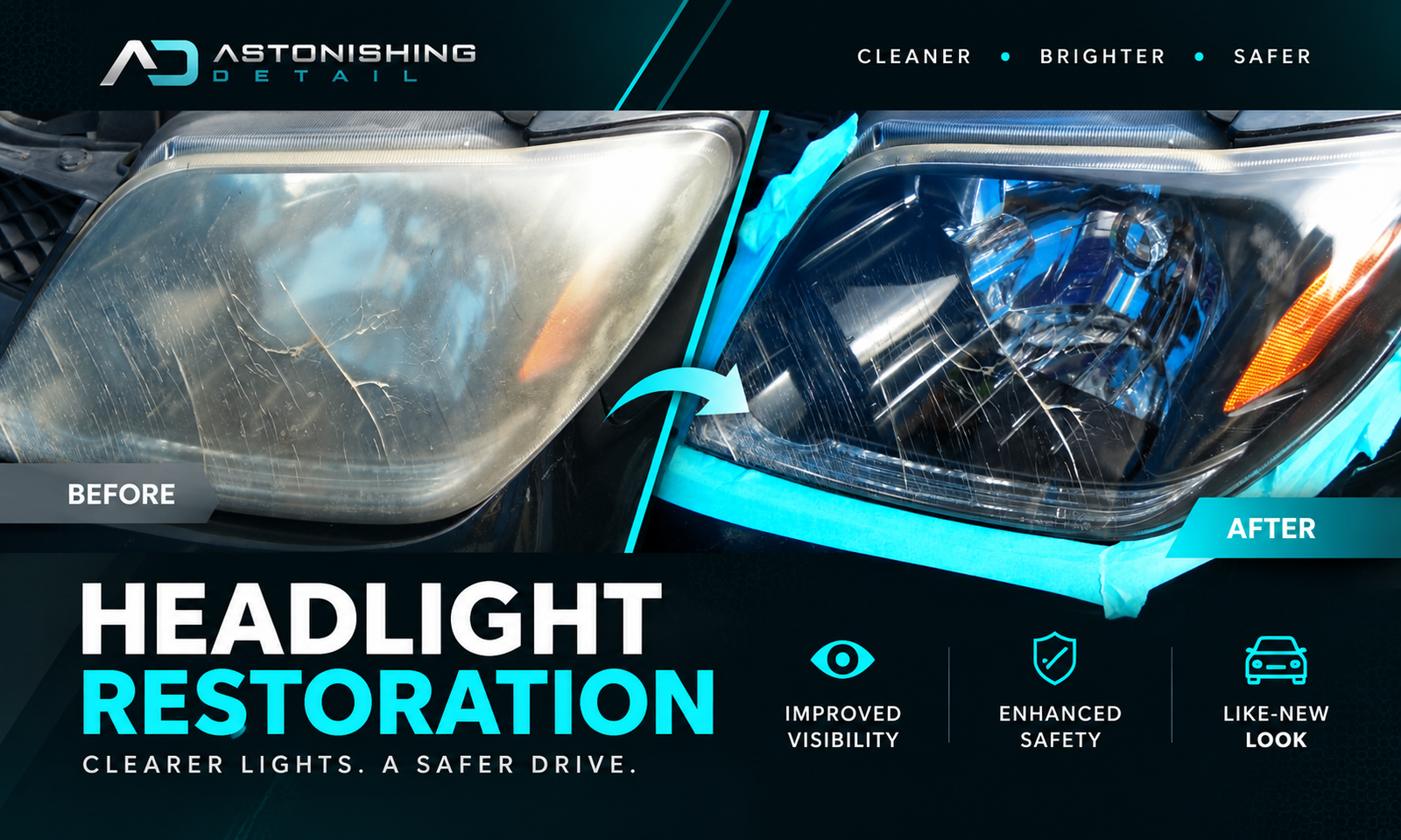 Headlight Restoration: How to Fix Yellow & Cloudy Headlights