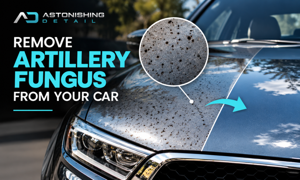 How to remove artillery fungus from car paint safely