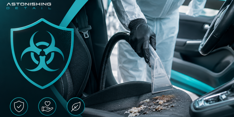 Vehicle Vomit Biohazard Cleanup: Protect Your Car & Health